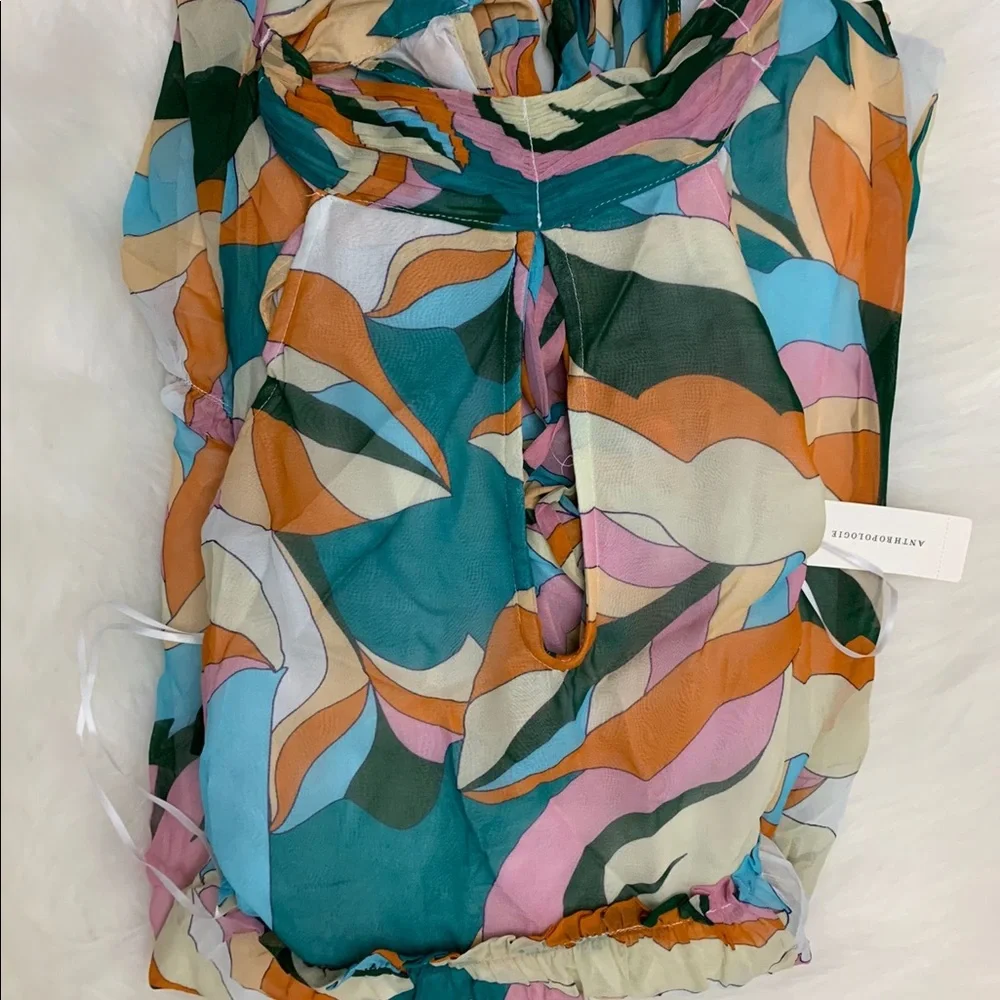 Anthropologie Maeve keyhole halter maxi dress - Picture 8 of 11